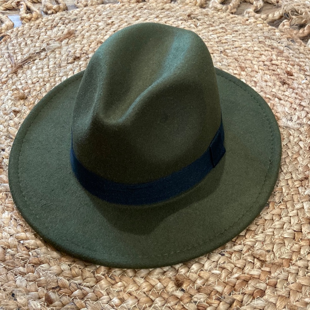 Boutique Olive colored Fedora